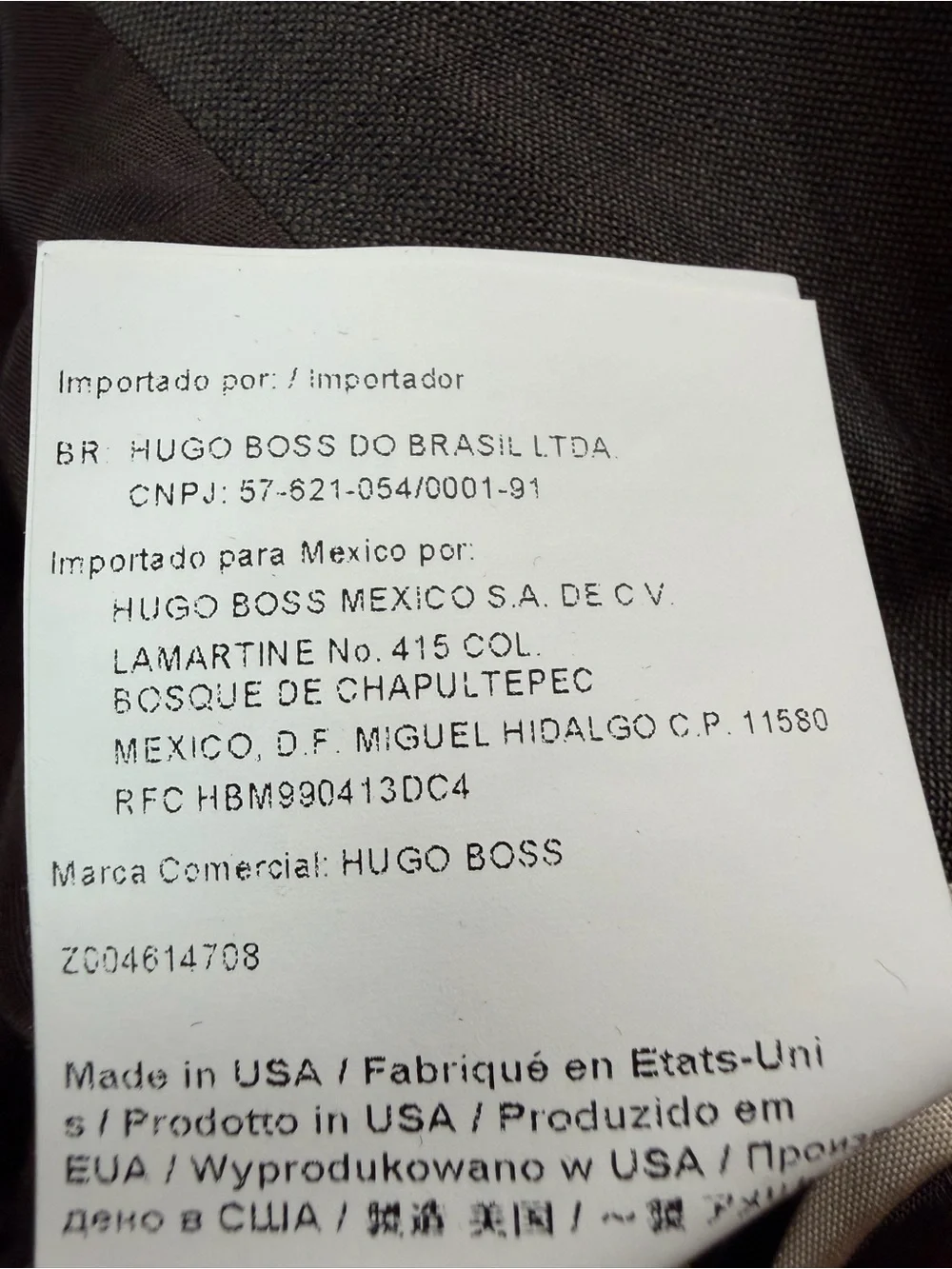 Hugo Boss Light Gray Two-Button Suit Jacket